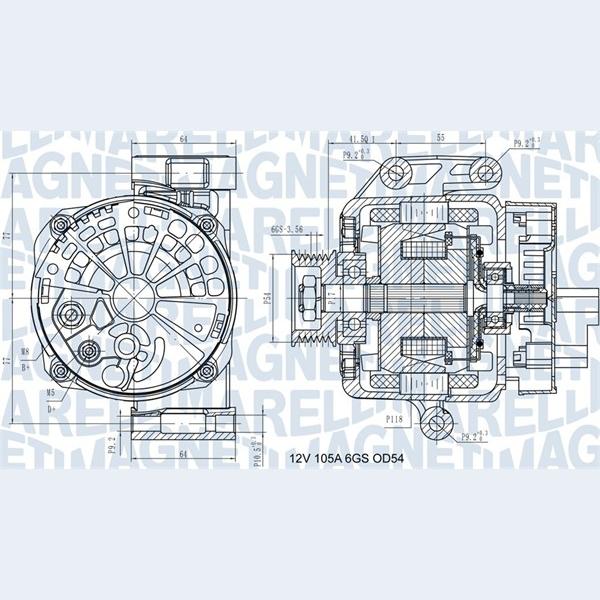 MAGNETI MARELLI 063731585210 Alternator