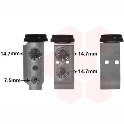 VAN WEZEL WEZ82001385 Air Conditioning Expansion Valve