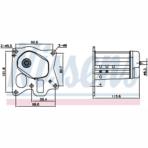 NISSENS NIS989455 Exhaust Gas Recirculation Cooler