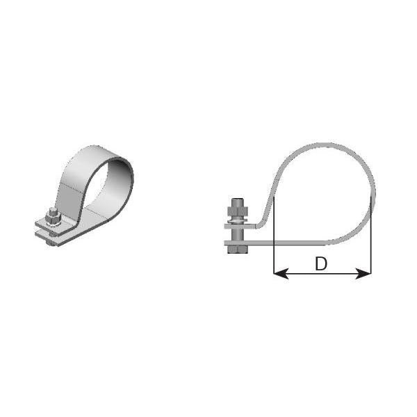 DINEX DIN99420 Exhaust System Clamping Piece