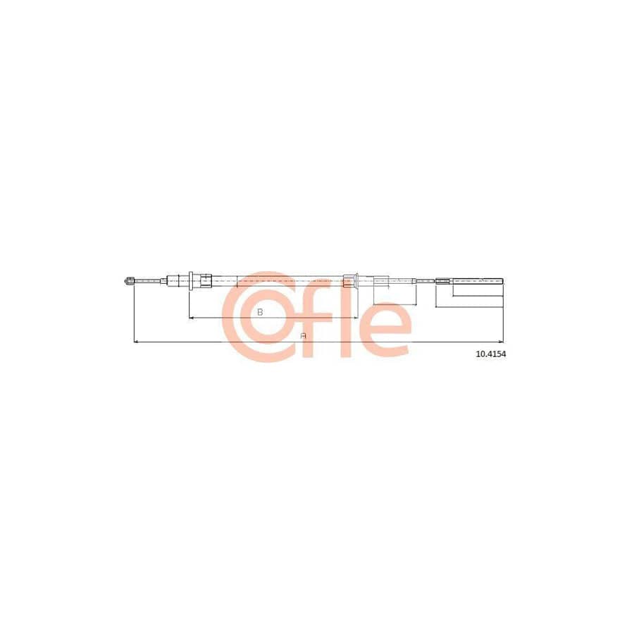 Cofle 92.10.4154 Hand Brake Cable for BMW 5 Series