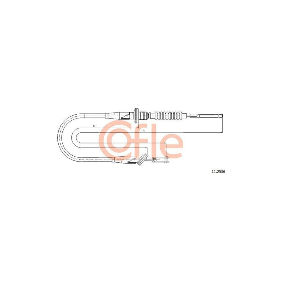 Cofle 92.11.2536 Clutch Cable for Opel Agila A (H00)