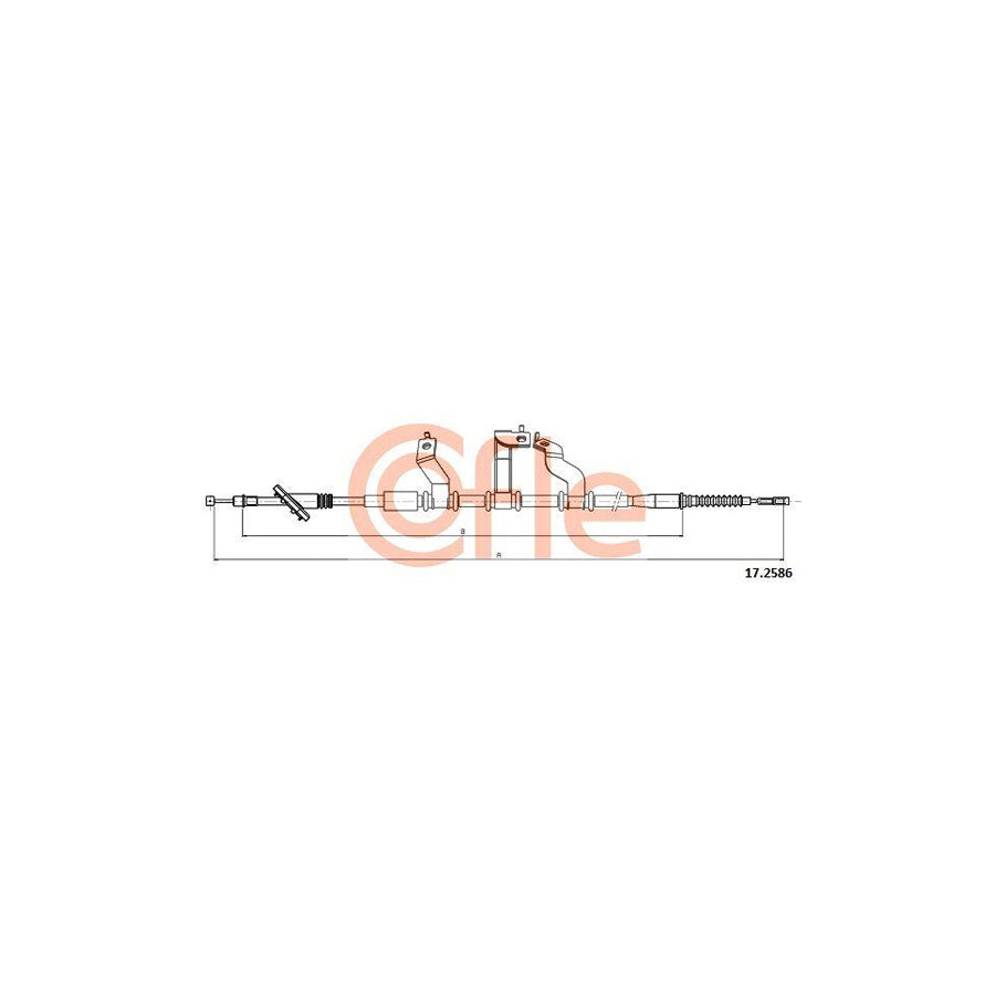 Cofle 92.17.2586 Hand Brake Cable for Hyundai Tucson (Jm)