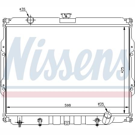 NISSENS NIS67047 Engine Radiator