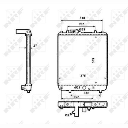 NRF NRF53862 Engine Radiator