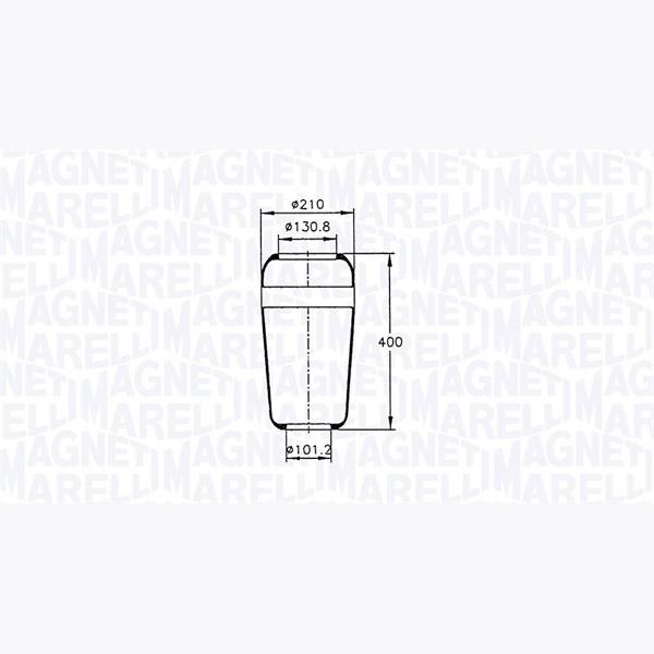 MAGNETI MARELLI 030607020021 Compressed-Air System Air Tank