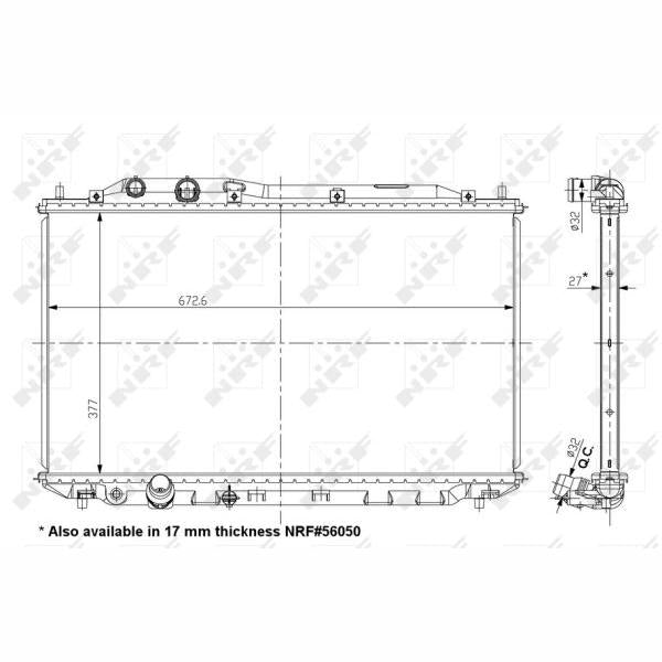 NRF NRF56049 Engine Radiator