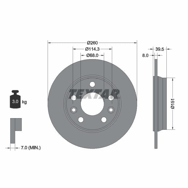 AUTOFREN SEINSA D7-073C Brake Caliper Guide Sleeve Kit