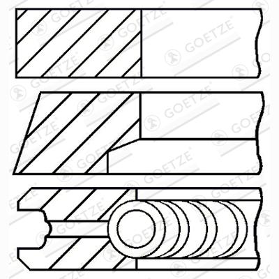 GOETZE 08-529300-00 Piston Ring Kit