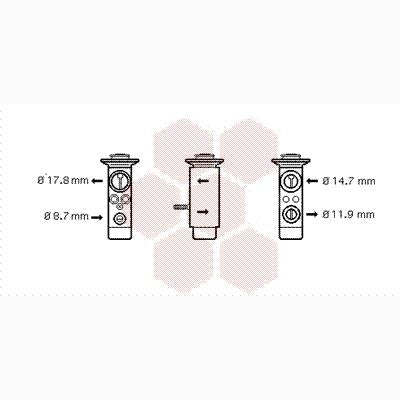 VAN WEZEL WEZ30001093 Air Conditioning Expansion Valve