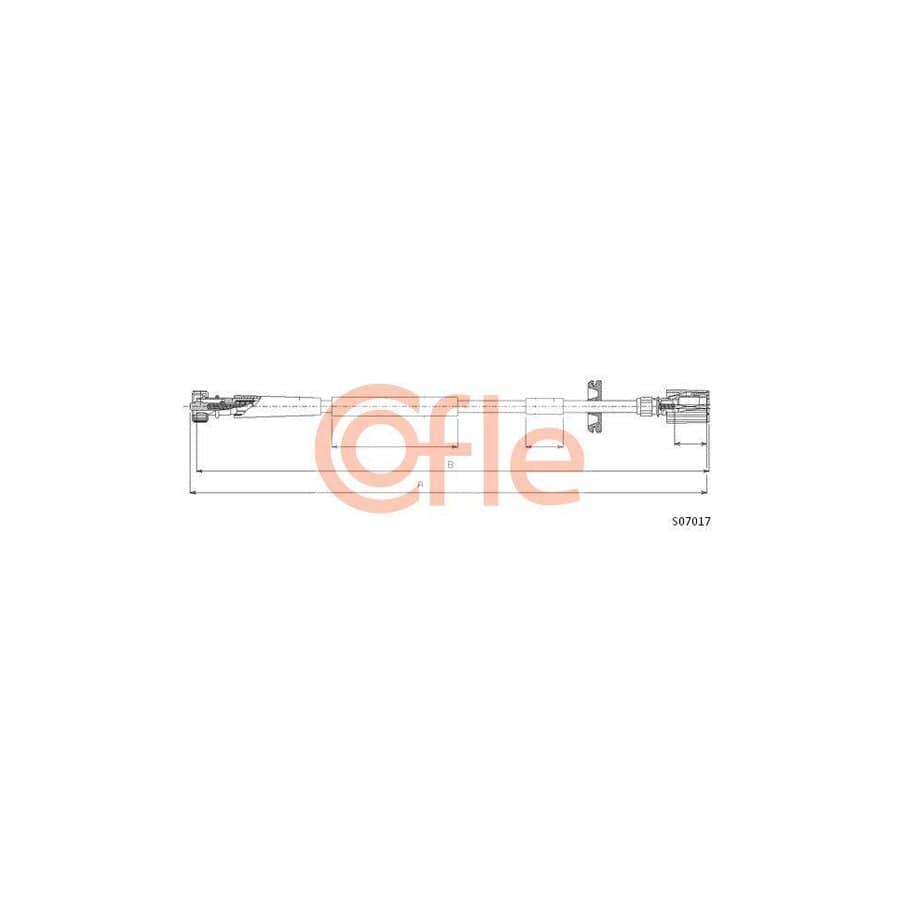 Cofle S07017 Speedometer Cable for Fiat Seicento / 600 Hatchback (187)