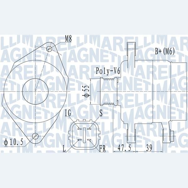 MAGNETI MARELLI 063731942010 Alternator