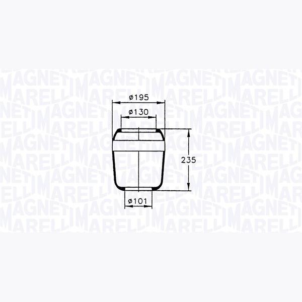 MAGNETI MARELLI 030607020034 Compressed-Air System Air Tank