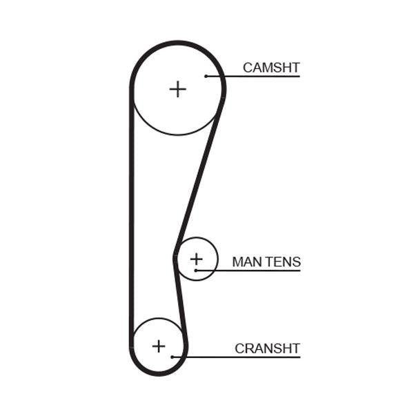 GATES GAT5119 Timing Belt