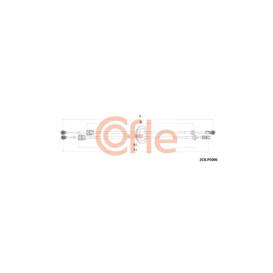 Cofle 2Cb.Pe006 Cable, Manual Transmission for Peugeot 308