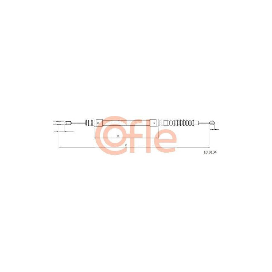 Cofle 10.8184 Hand Brake Cable