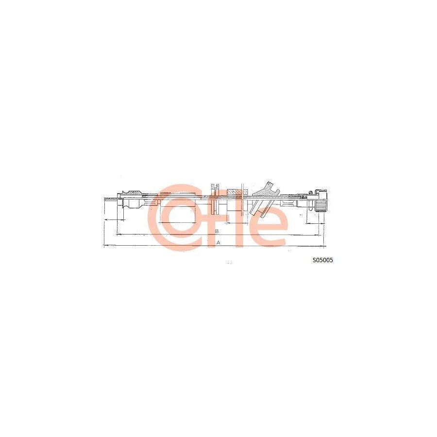 Cofle 92.S05005 Speedometer Cable Suitable for Mercedes-Benz W124 Saloon (W124)