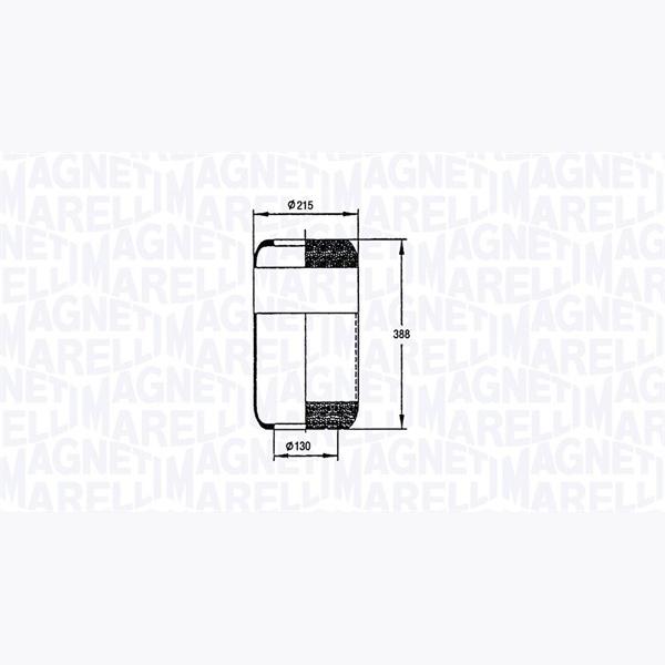 MAGNETI MARELLI 030607020056 Compressed-Air System Air Tank