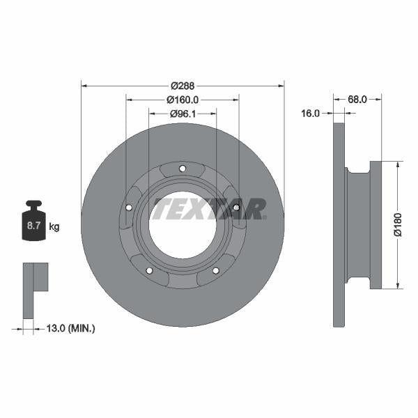 AUTOFREN SEINSA D7-168C Brake Caliper Guide Sleeve Kit