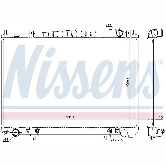 NISSENS NIS681209 Engine Radiator