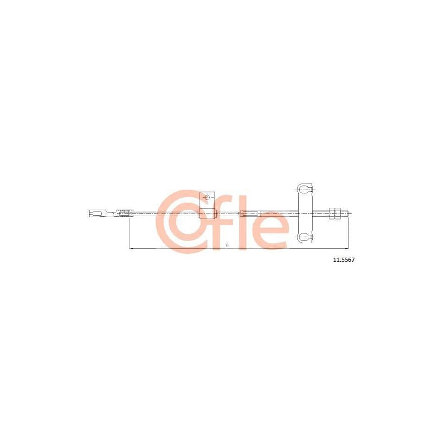Cofle 92.11.5567 Hand Brake Cable for Ford Transit