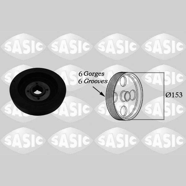SASIC SAS5150K40 Crankshaft Belt Pulley