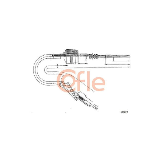 Cofle 92.1282P2 Clutch Cable for Fiat Punto I Hatchback (176)