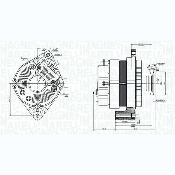 MAGNETI MARELLI 063730375010 Alternator