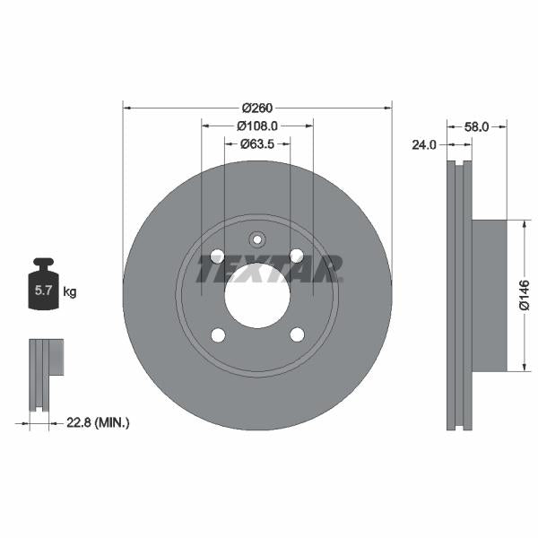 WABCO 4801069212 Brake Caliper Guide Bellow
