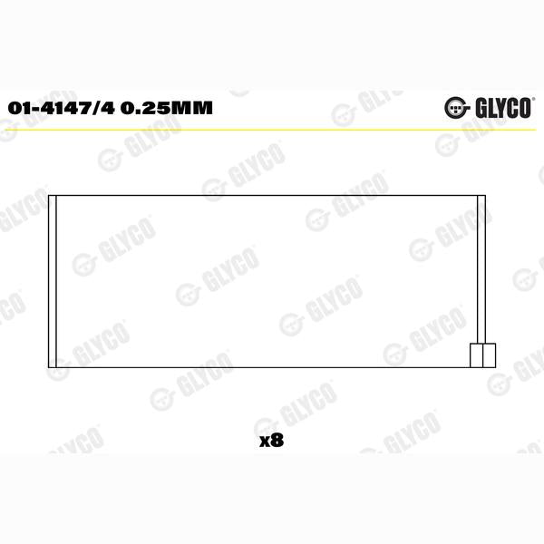 GLYCO 01-4147/40.25MM Connecting Rod Bearing