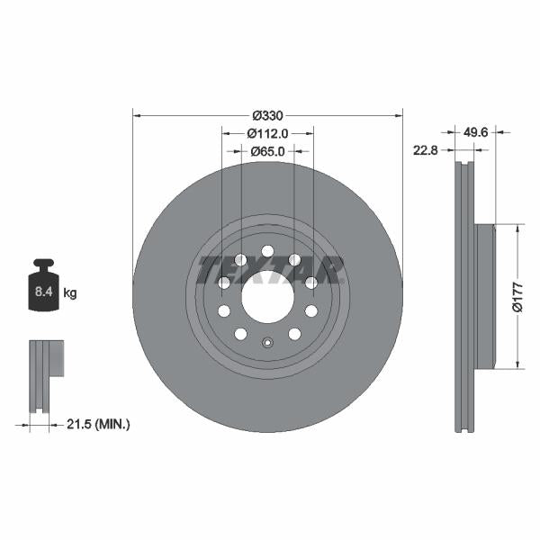 QUICK BRAKE QB113-1321X Brake Caliper Guide Sleeve Kit