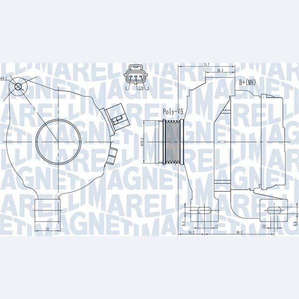 MAGNETI MARELLI 063731966010 Alternator