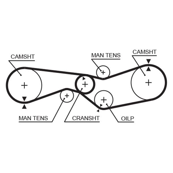 GATES GAT5012 Timing Belt