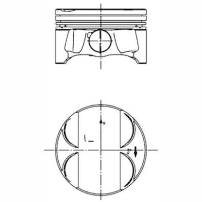 KOLBENSCHMIDT 40085610 Piston