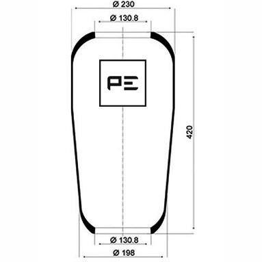 PETERS 084.062-70 Air Suspension Bellow