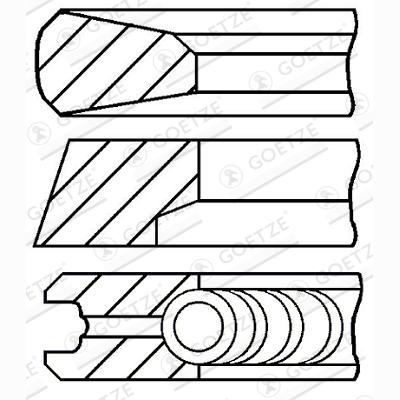 GOETZE 08-427000-00 Piston Ring Kit