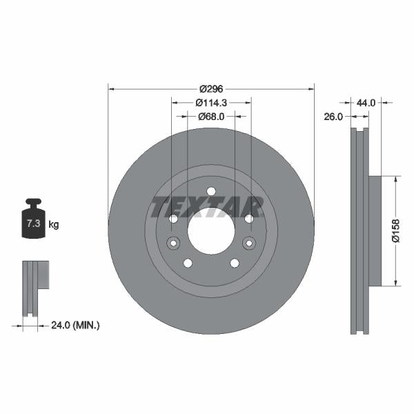 AUTOFREN SEINSA D7-056C Brake Caliper Guide Sleeve Kit