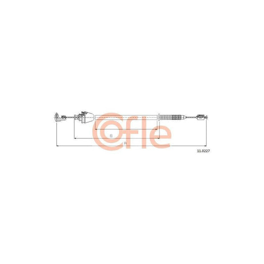 Cofle 92.11.0227 Throttle Cable for Renault Megane