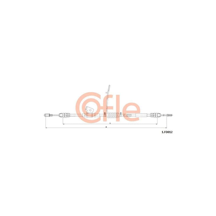 Cofle 92.1.Fd012 Hand Brake Cable
