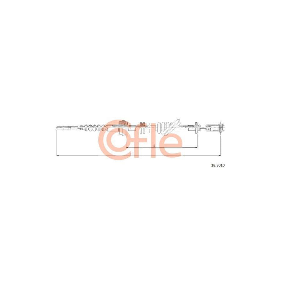 Cofle 92.18.3010 Clutch Cable for KIA Rio