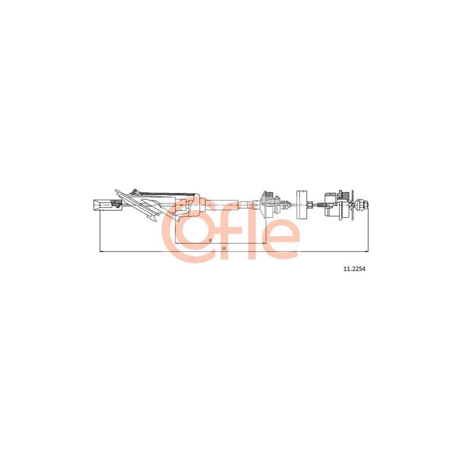 Cofle 92.11.2254 Clutch Cable