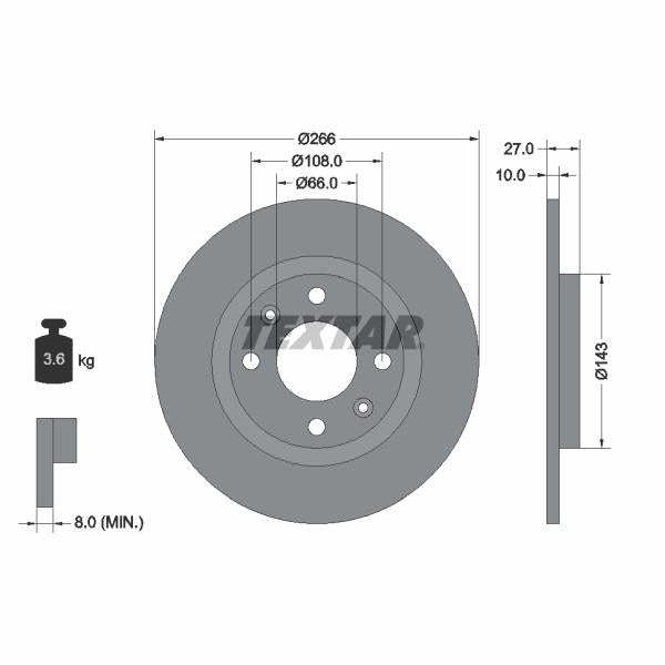 AUTOFREN SEINSA D7-105C Brake Caliper Guide Sleeve Kit