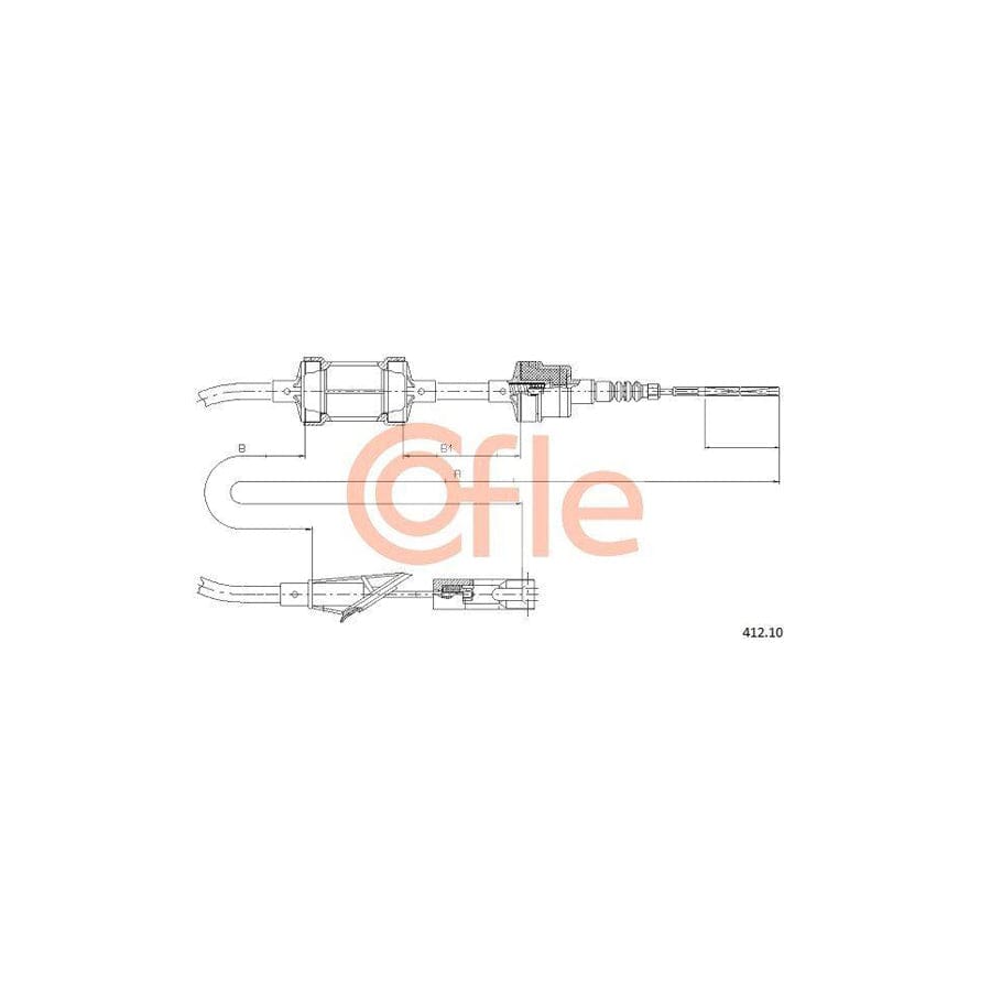 Cofle 412.10 Clutch Cable for Fiat Punto