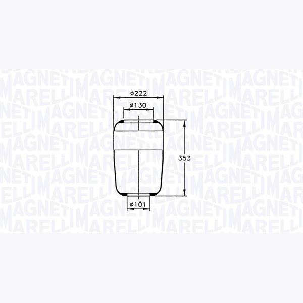 MAGNETI MARELLI 030607020020 Compressed-Air System Air Tank