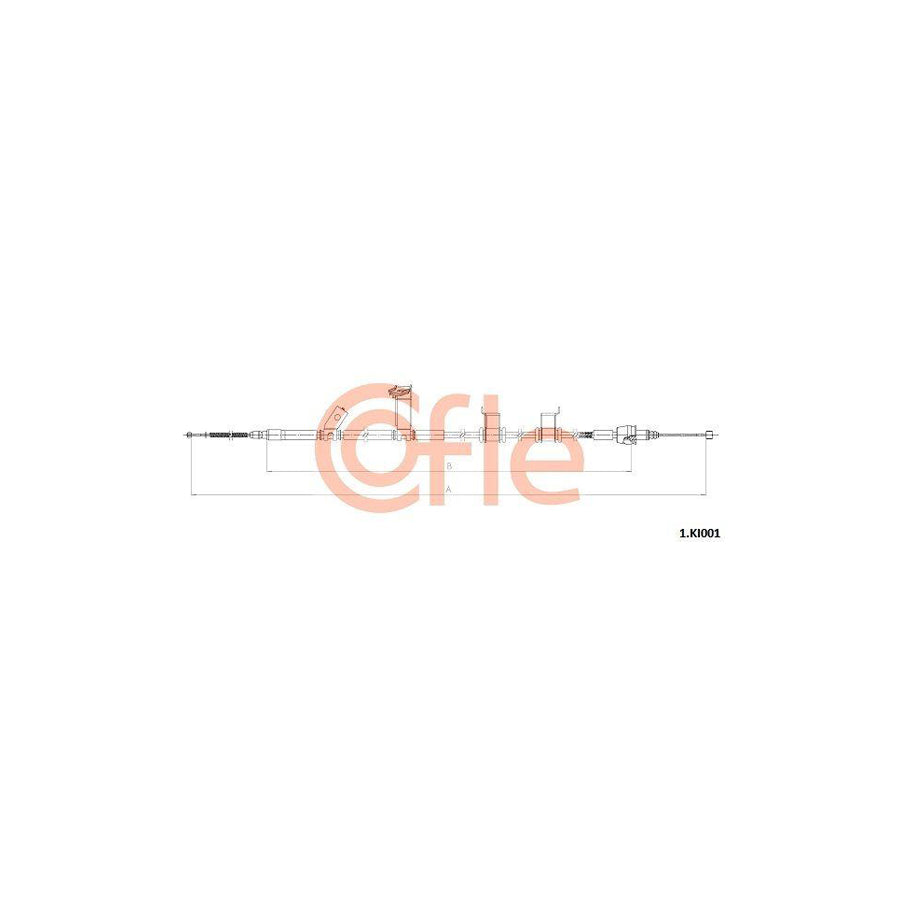 Cofle 1.Ki001 Hand Brake Cable
