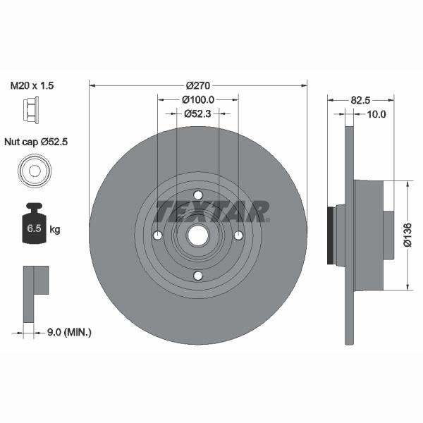 AUTOFREN SEINSA D7-115C Brake Caliper Guide Sleeve Kit