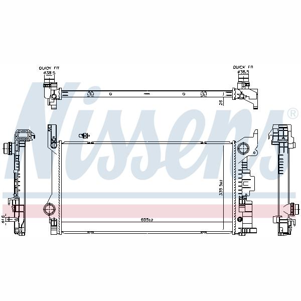 NISSENS NIS606565 Engine Radiator