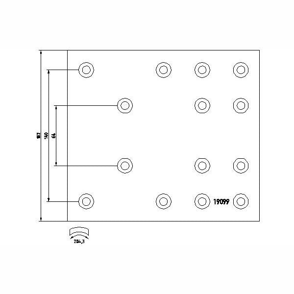 OE VW 1J0711952C Handbrake Cable Conversion Kit