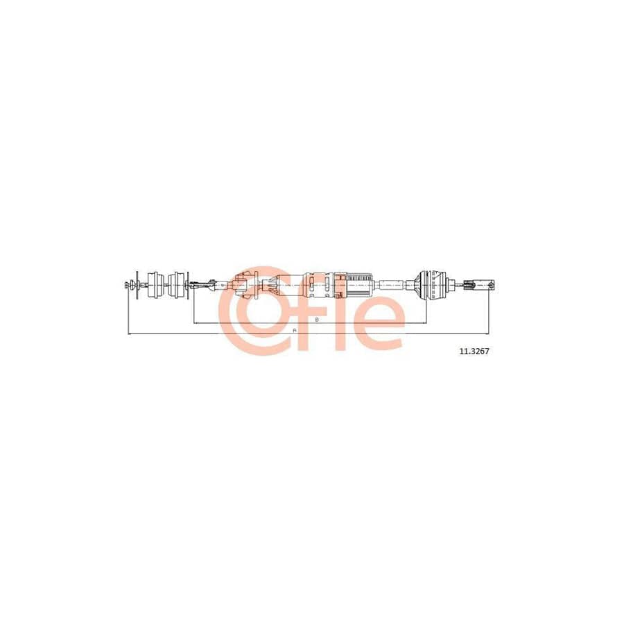 Cofle 11.3267 Clutch Cable for Peugeot 406