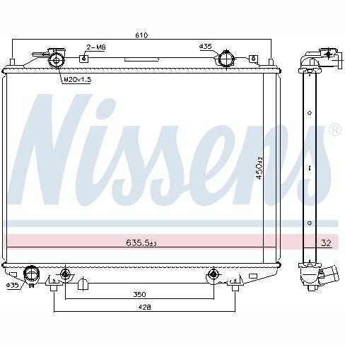 NISSENS NIS68535 Engine Radiator